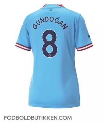 Manchester City Ilkay Gundogan #8 Hjemmebanetrøje Dame 2022-23 Kortærmet